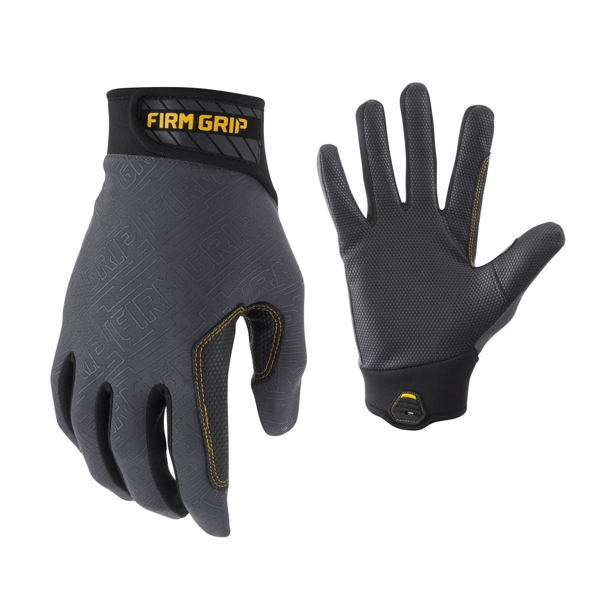 105590 1 PAIR SUPER GRIPPER CONTRACTOR GLOVES GREEN/BLACK WITH SYNTHETIC  LEATHER PALM GRAY(L) ☑️ Mississauga, Toronto & Ottawa