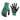 dark green gloves iwth a black nitrile coated palm