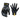 black and gray camouflaged gloves