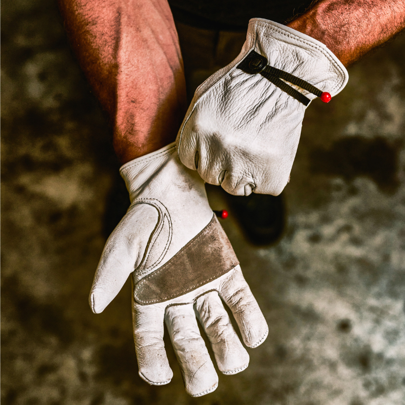 Cowhide Leather Work Gloves | Firm Grip