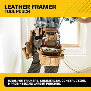 LEATHER FRAMER TOOL POUCH